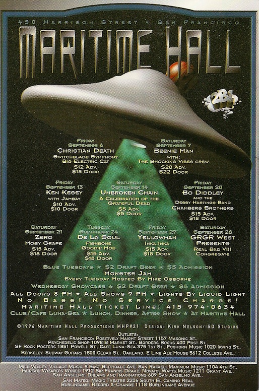 Ken Kesey Unbroken Chain Zero Maritime Hall Poster